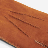 Tommaso - Italian suede leather gloves with luxurious natural sheep fur lining