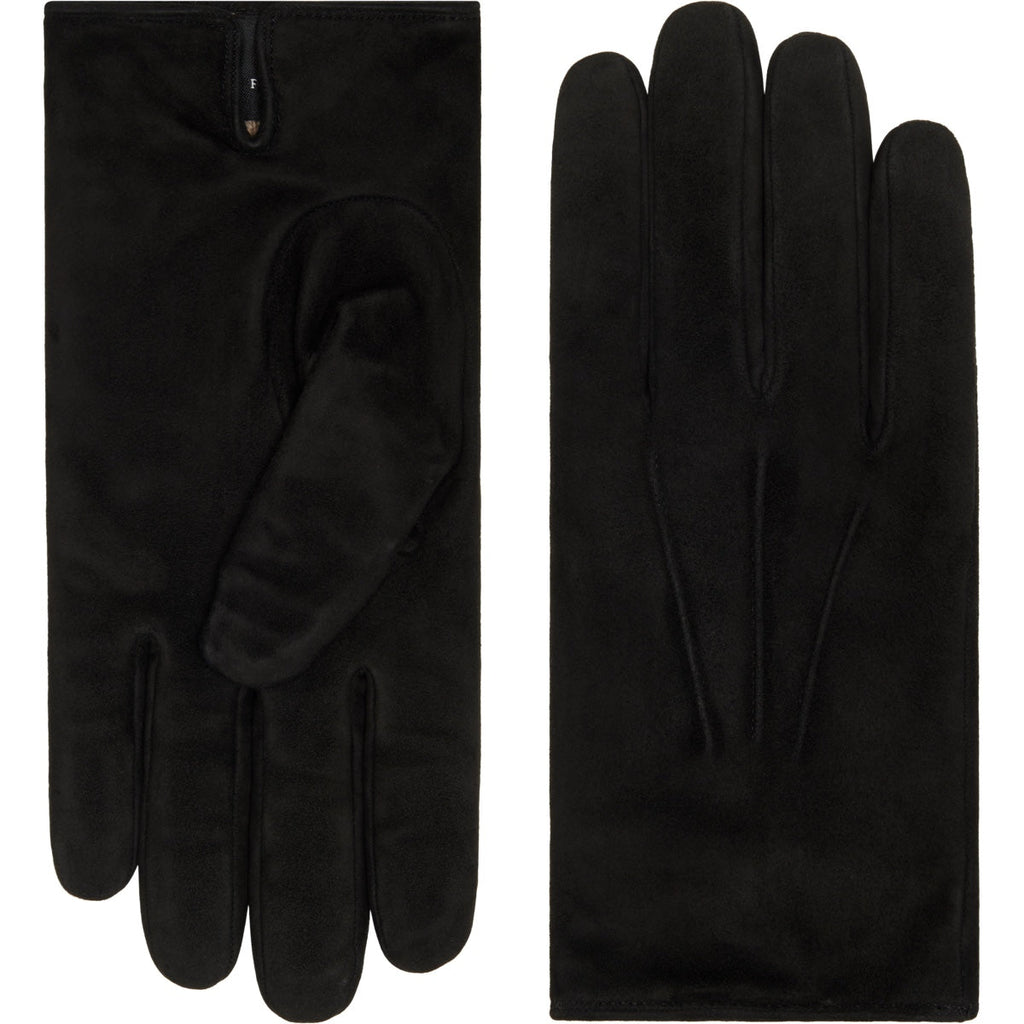 Touchscreen Leather Gloves Men Black - Handmade in Italy XXXL - 12½/13