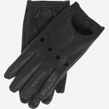 Enzo (black) - Italian lambskin leather driving gloves