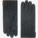 Luciano (grey) - Handmade Italian knitted wool gloves with luxurious cashmere lining