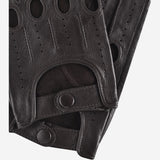 Mario (black) - Italian lambskin leather driving gloves & touchscreen feature