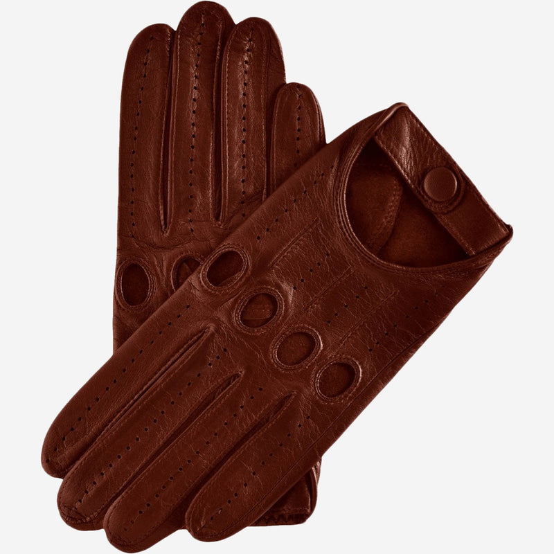 Men s Driving Gloves Brown Made in Italy Fratelli Orsini