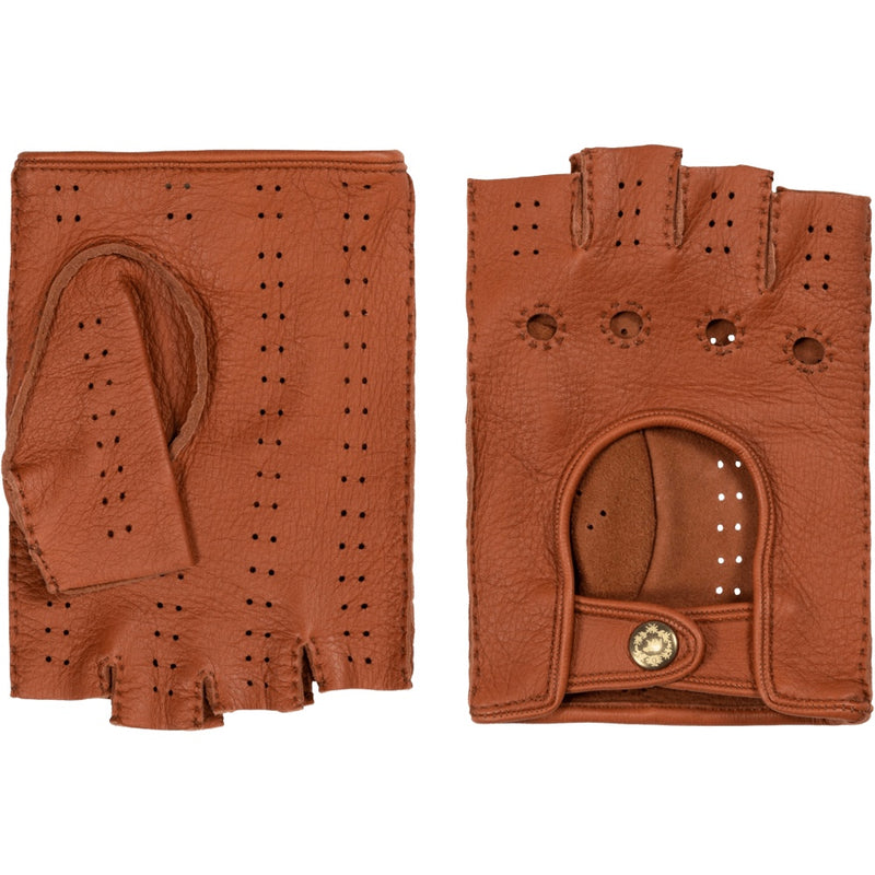 Fingerless Driving Gloves Men Black - Deerskin - Handmade in Italy – Leather  Gloves Online
